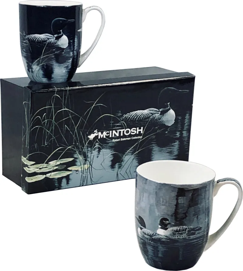 BATEMAN LOONS SET OF 2 MUGS