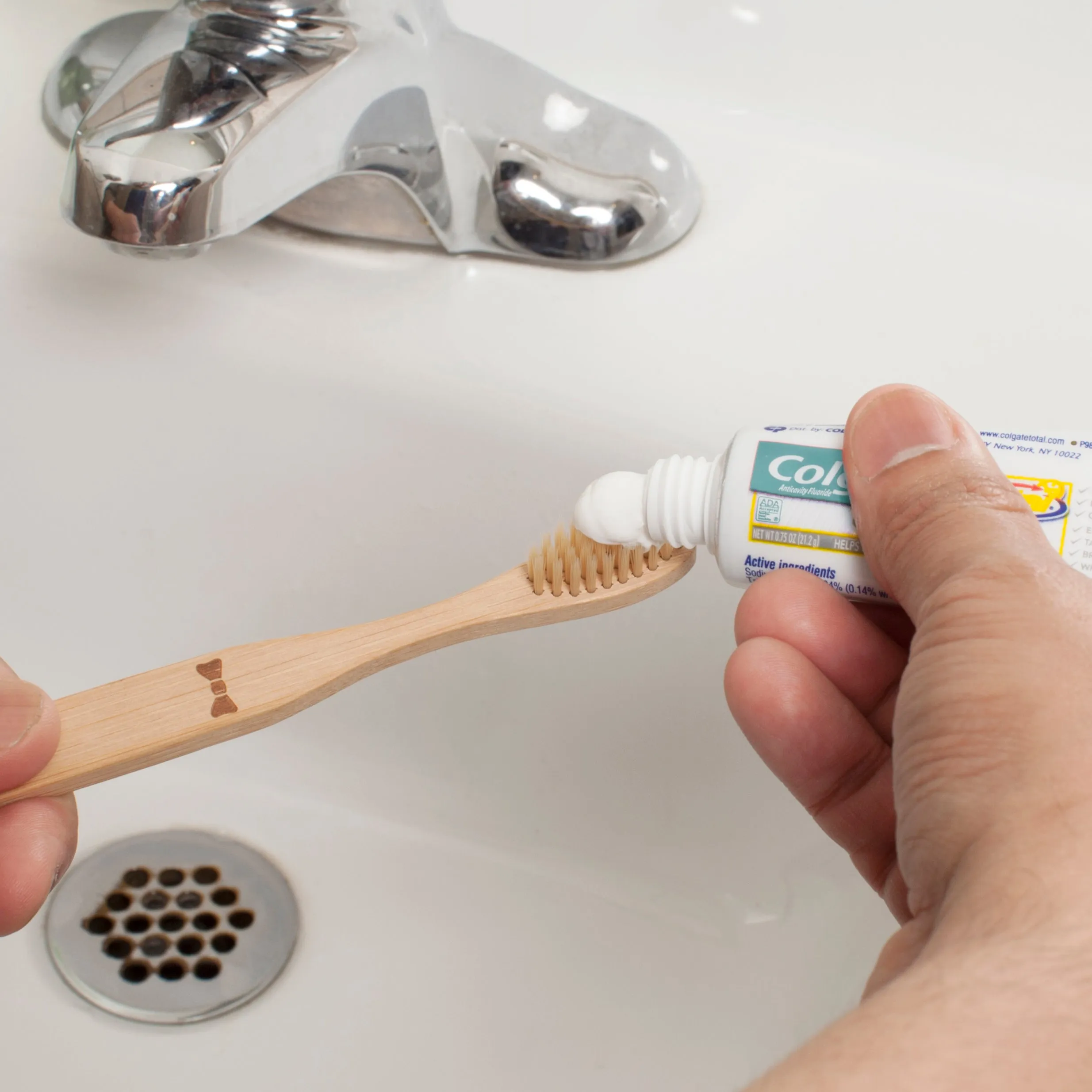His & Her Bamboo Toothbrush Set